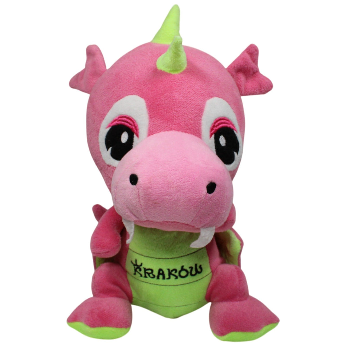 123000018088 Unbekannt Großer Drache "Kraków", pink - grün Kuscheltier Kumpel Leo 35cm ebay - 20 - stofftiere Gebraucht