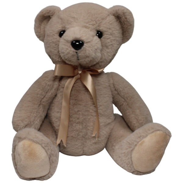 Schöner beiger XL Teddybär mit Schleife