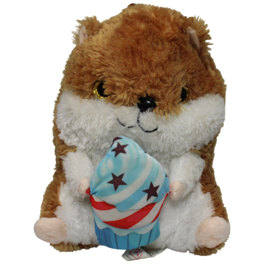 Großer süßer Hamster mit Cupcake