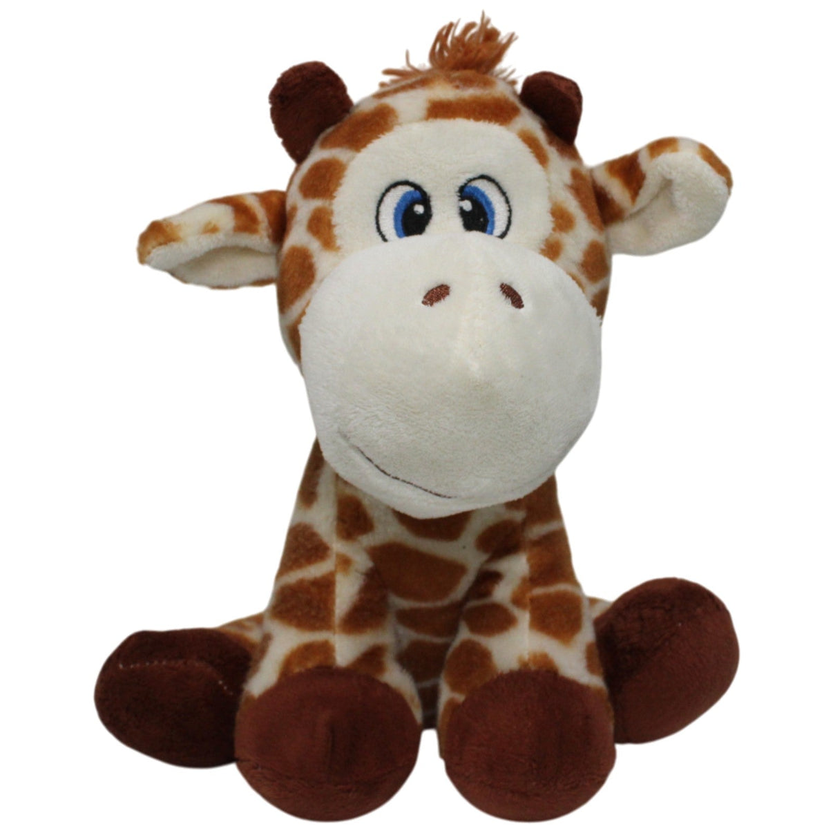 123000018113 Zeeman Süße sitzende Giraffe Kuscheltier Kumpel Leo 22cm Beige Braun
