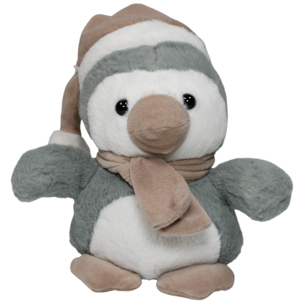 Pinguin mit Zipfelmütze & Schal, stehend