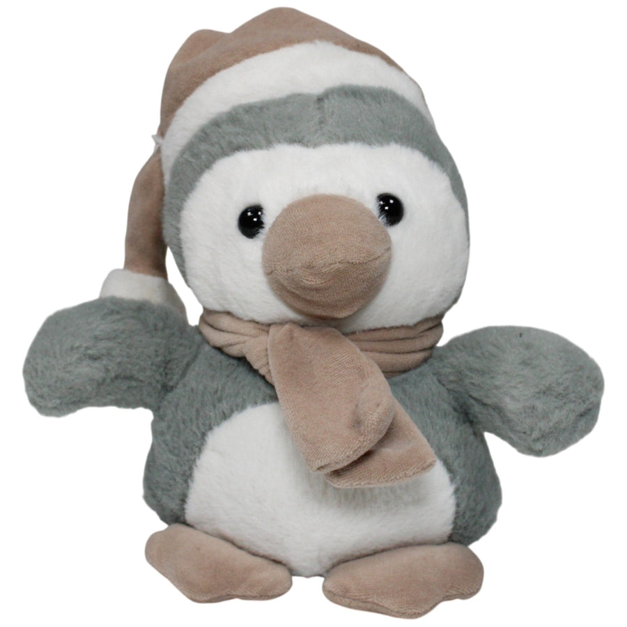 Pinguin mit Zipfelmütze & Schal, stehend
