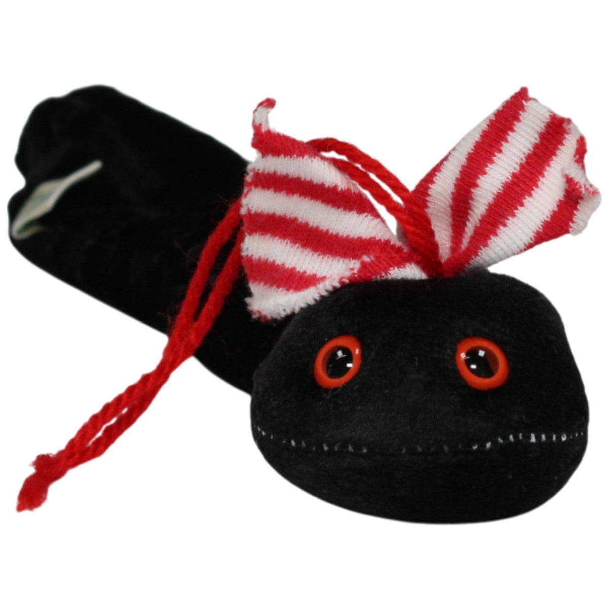 123000018207 Förster & Vachenauer Frosch und Freunde, schwarzer Wurm mit Schleife Kuscheltier Kumpel Leo 20cm ebay-20-stofftiere Gebraucht
