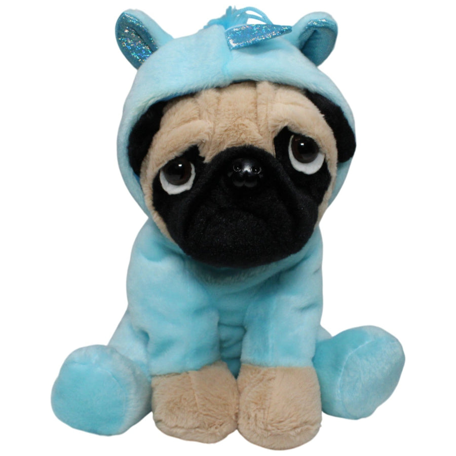 Flos Toys, Mops in blauem Einhorn-Kostüm