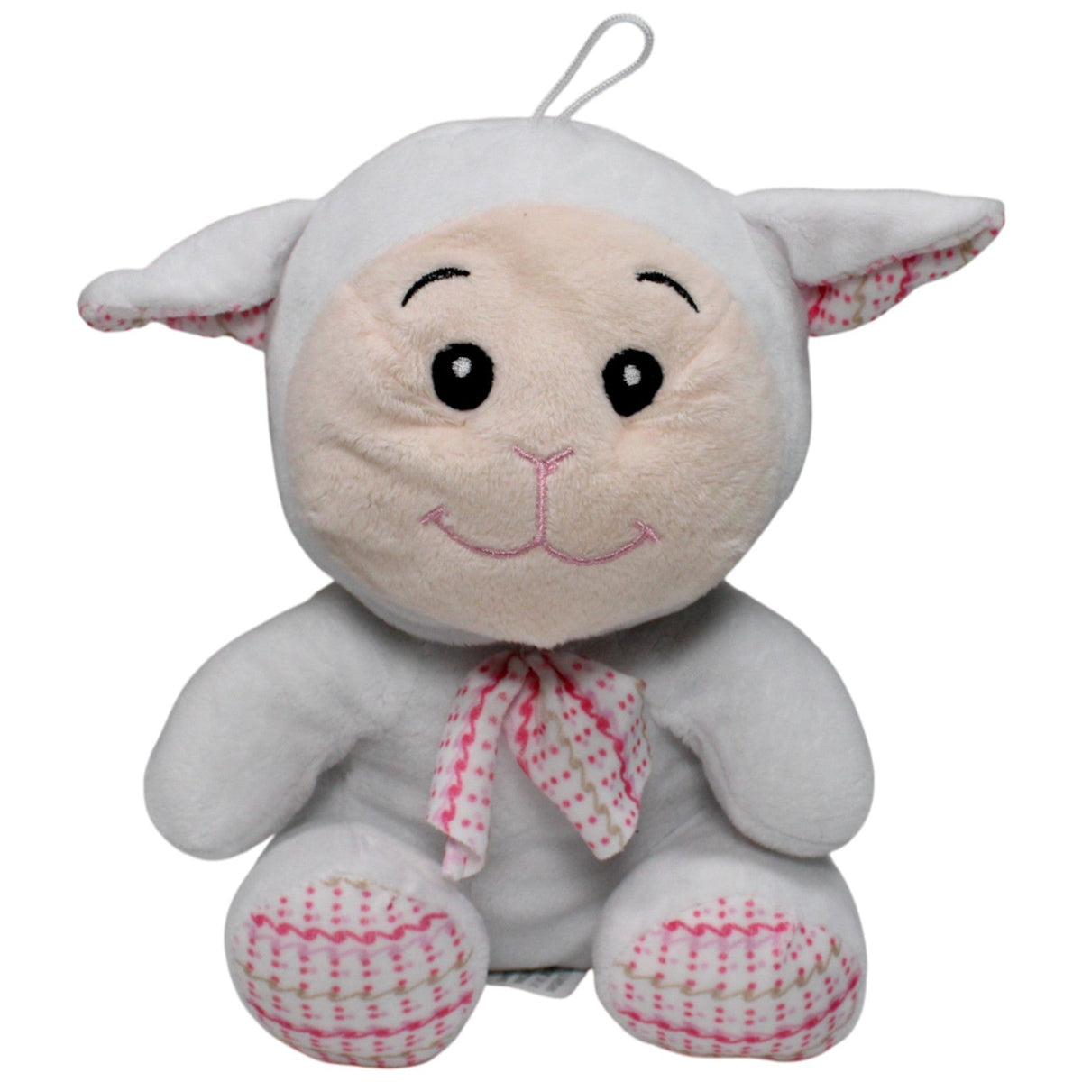 123000018216 SUN-DAY Süßes Lamm mit Schleife Kuscheltier Kumpel Leo 23cm _Osterfreund_ Beige