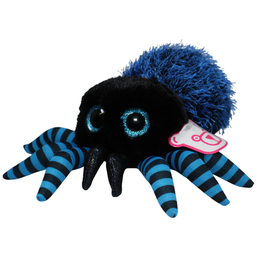 Spinne mit Glitzeraugen, blau