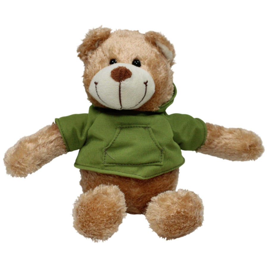 Süßer Schlenker-Bär mit grünem Hoodie