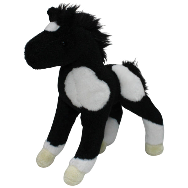 Schönes schwarz-weißes Pferd