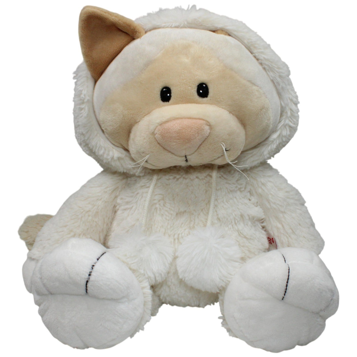 123000018480 NICI XL Mädchen Schneekatze mit Mütze Kuscheltier Kumpel Leo 50cm _GREEN WEEK_ Beige
