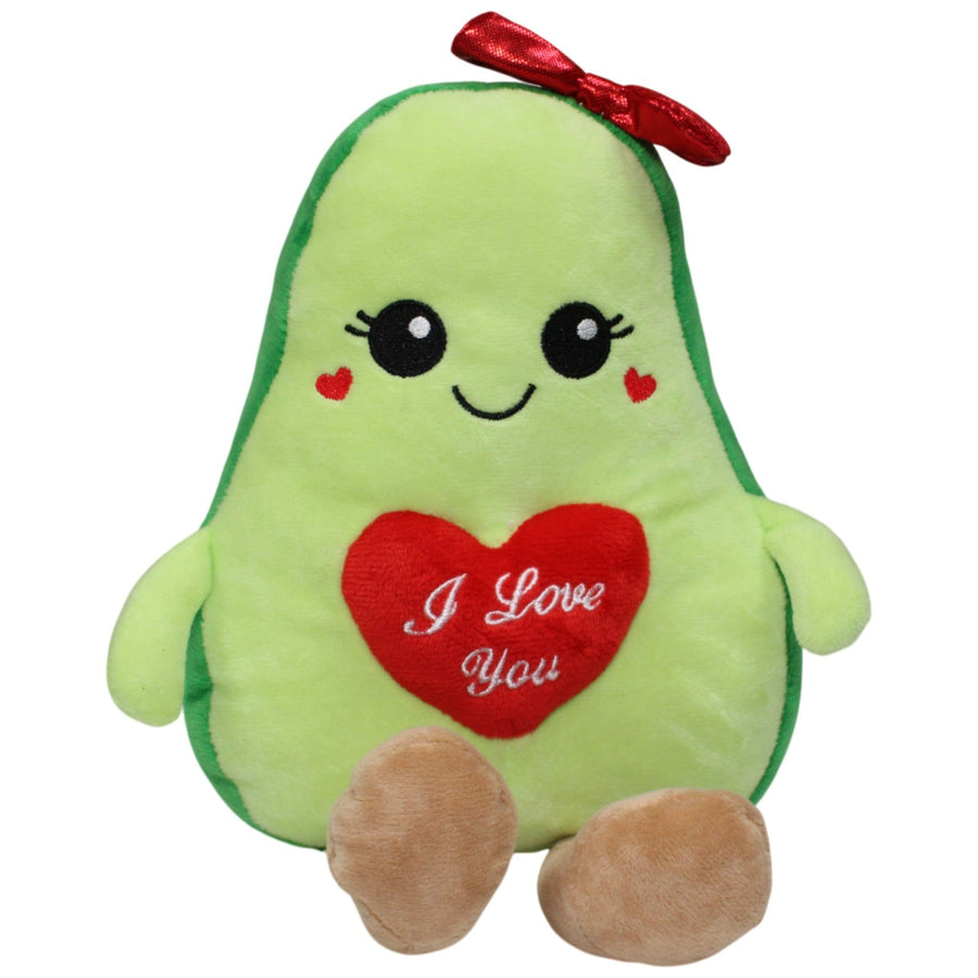 Kuschelfreund, Avocado mit Schleife und Herz "I Love You"