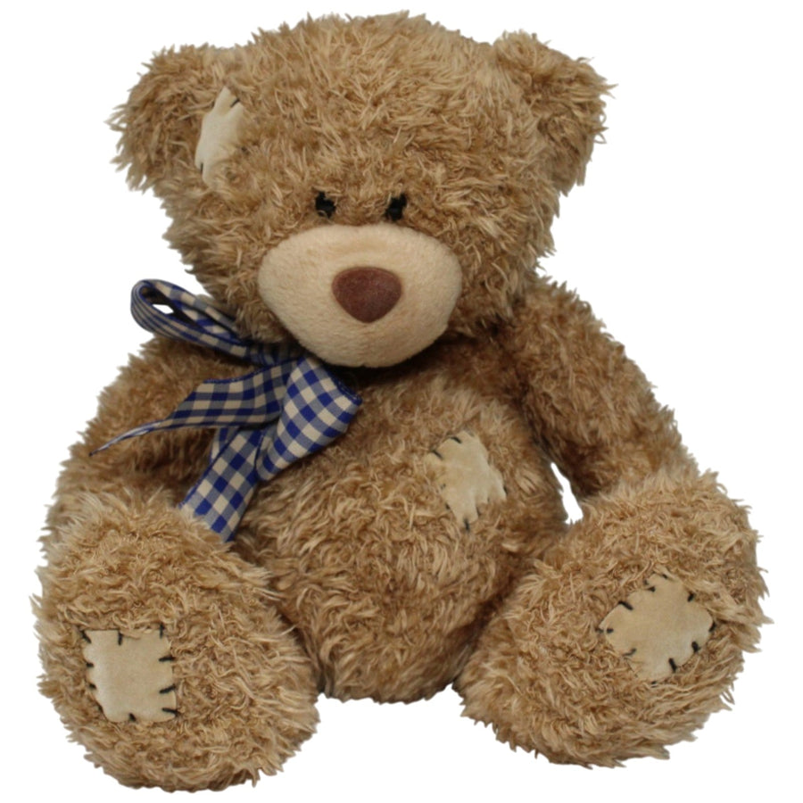 Süßer Teddybär mit Flicken, hellbraun