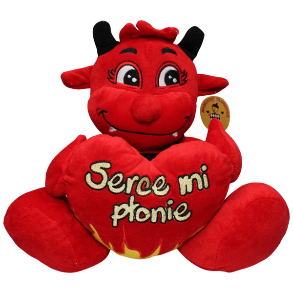 XL Teufel mit Herz "Serce mi ptonie"