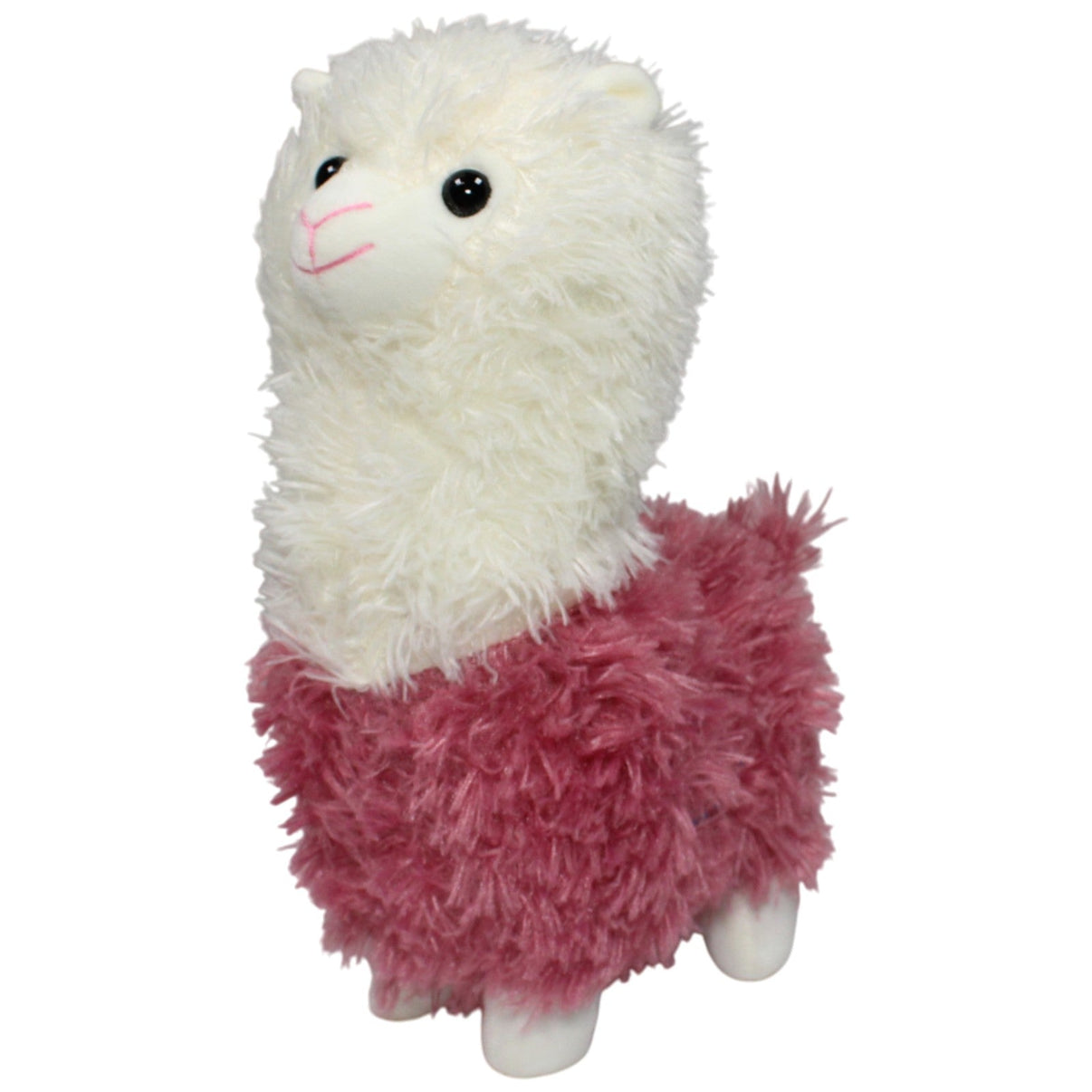 123000018507 Unbekannt Süßes weiß - pinkes Alpaka Kuscheltier Kumpel Leo 26cm _GREEN WEEK_ Alpaka
