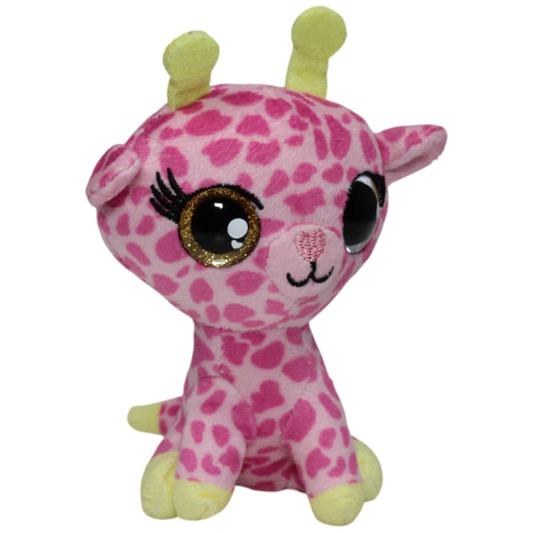 Kleine pinke Giraffe mit Glitzer-Augen