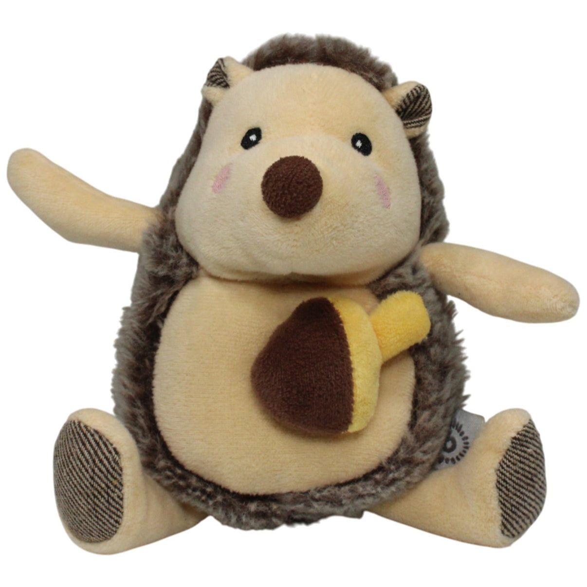 123000018541 Bieco Spielwaren Süßer Igel mit Eichel Spieluhr Kumpel Leo 20cm _GREEN WEEK_ Beige