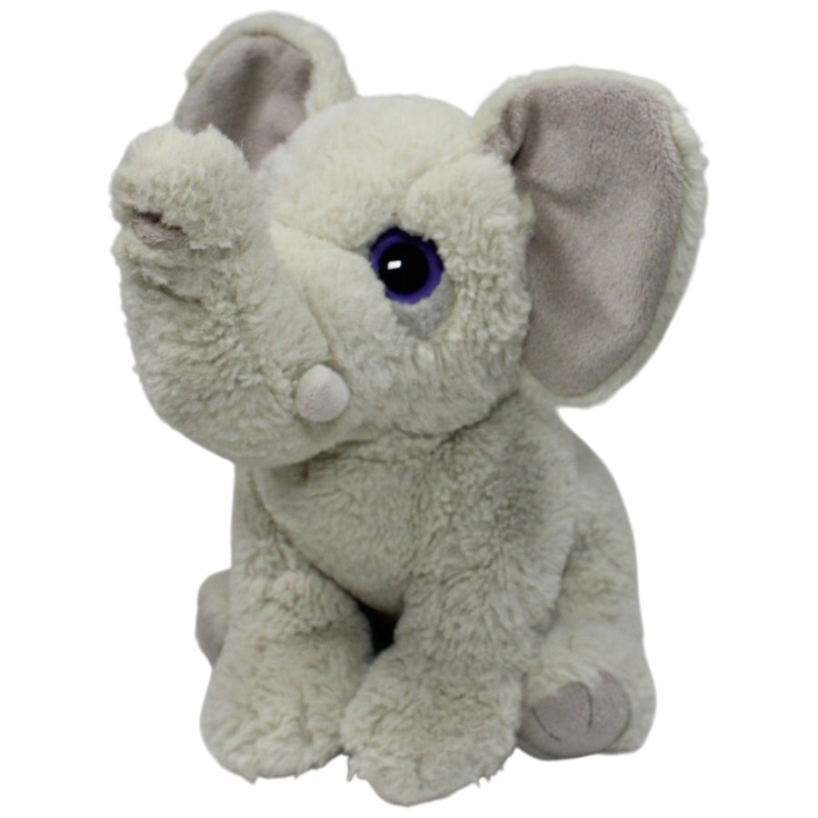 Hellgrauer Elefant mit lila Augen