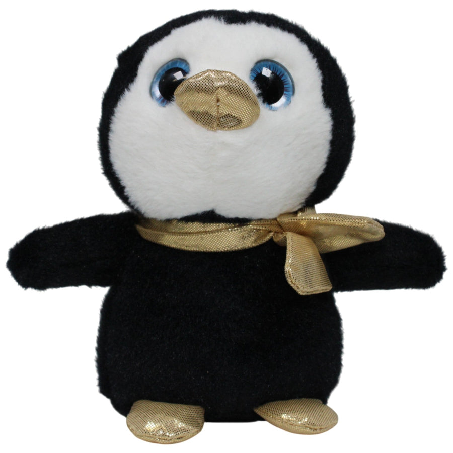 Pinguin mit goldenem Schnabel und Schal