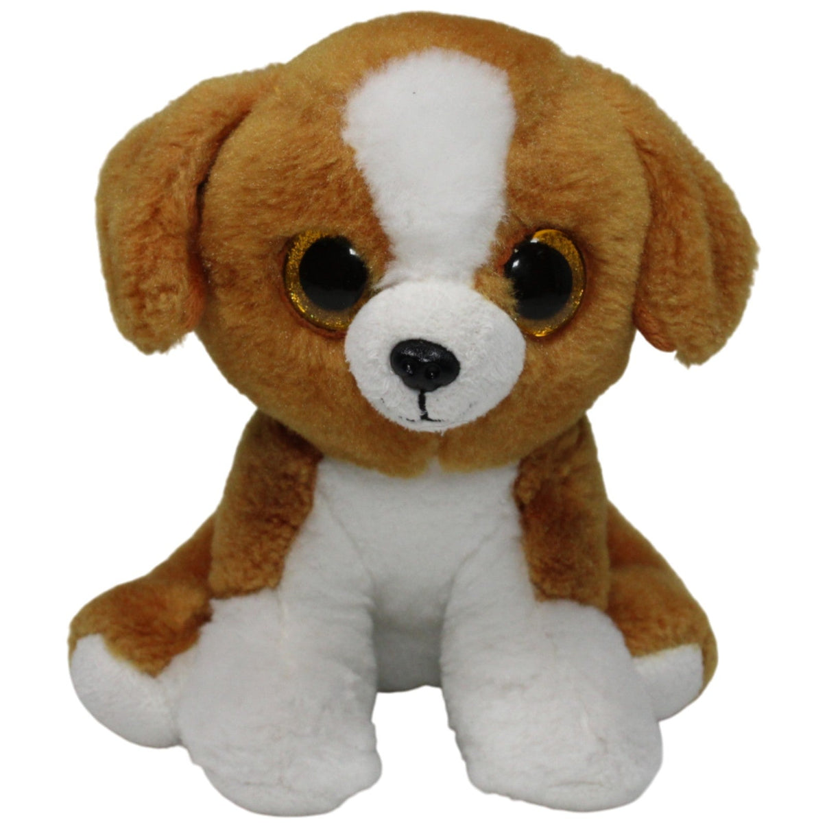 123000018658 TY VelveTy, Hund Snicky klein Kuscheltier Kumpel Leo 17cm 2017 Braun