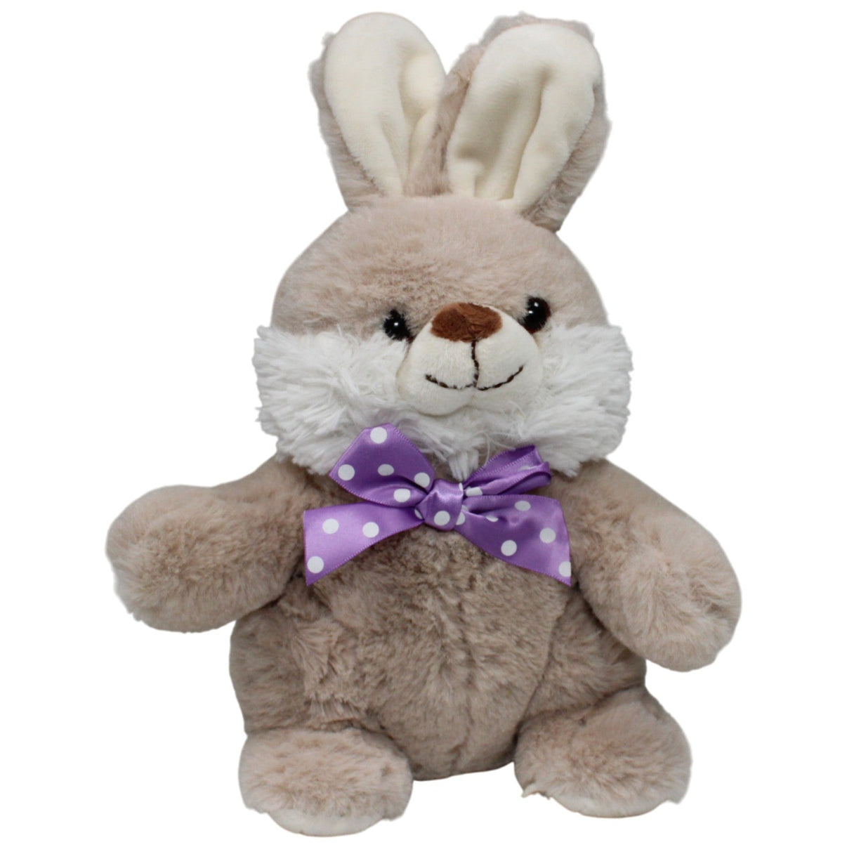 123000018673 Bob der Bär Weicher schöner Hase mit lila Schleife Kuscheltier Kumpel Leo 30cm Beige Braun
