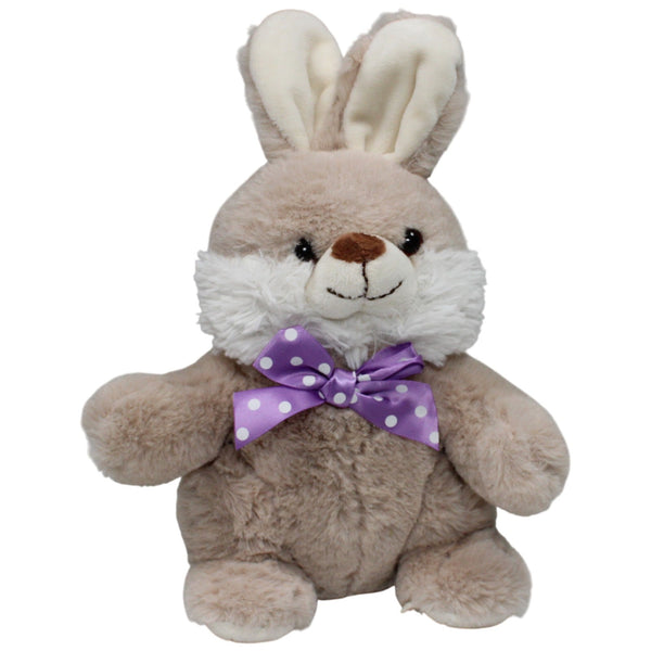 Weicher schöner Hase mit lila Schleife