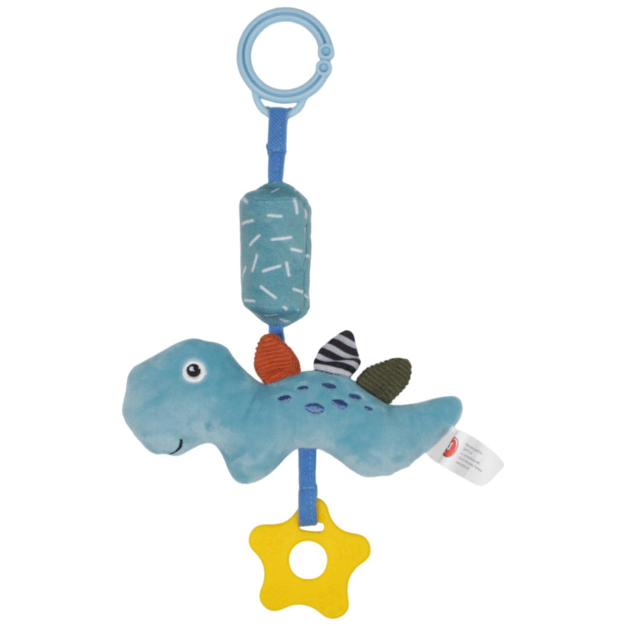 Blauer Dino mit Beißring