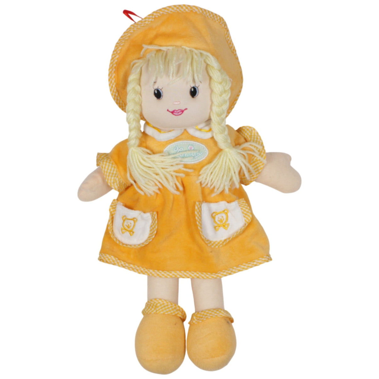 123000018954 Unbekannt XL Mädchen Luzia mit orangem Kleid Weichpuppe Kumpel Leo 40cm Beige ebay - 20 - stofftiere