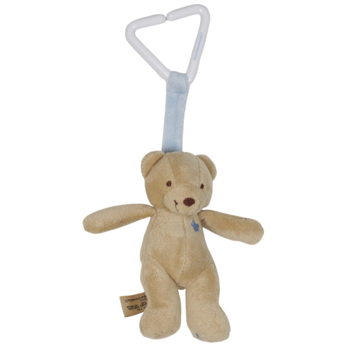 123000018997 TEDDYKOMPANIET Da - Da, Teddybär Kinderwagen - Spieltier Kumpel Leo 14cm Beige Blau