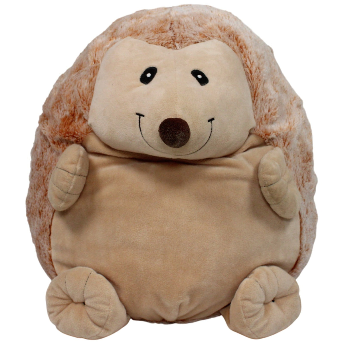 123000019112 Bob der Bär Großer runder Igel Kuscheltier Kumpel Leo 35cm Beige Braun