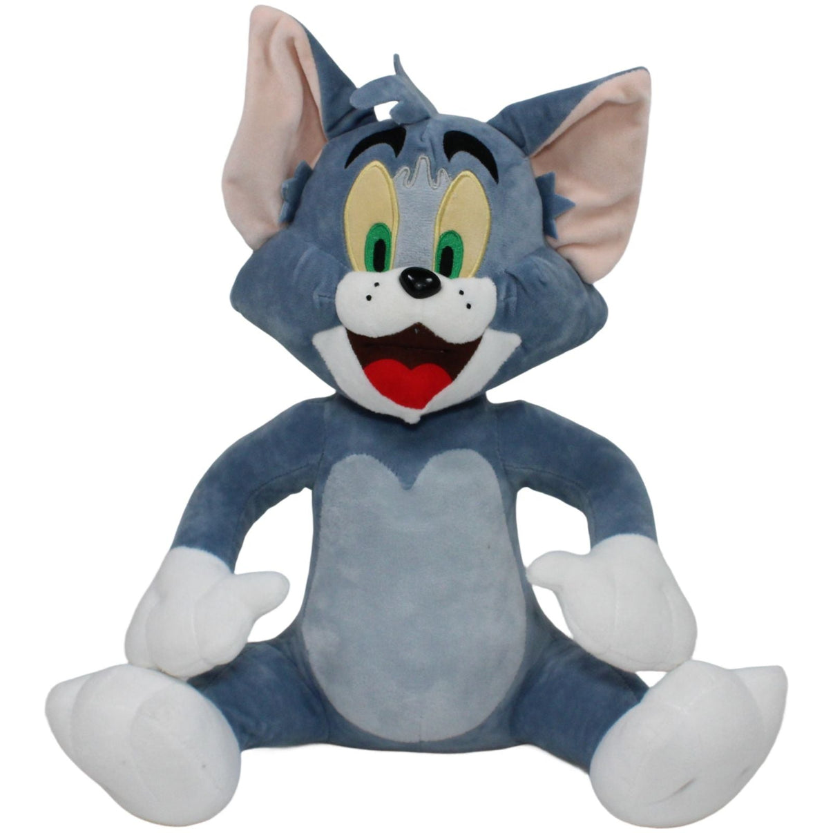 123000019204 Play by Play XL Tom aus Tom & Jerry, sitzend Kuscheltier Kumpel Leo 45cm Blau Charakter