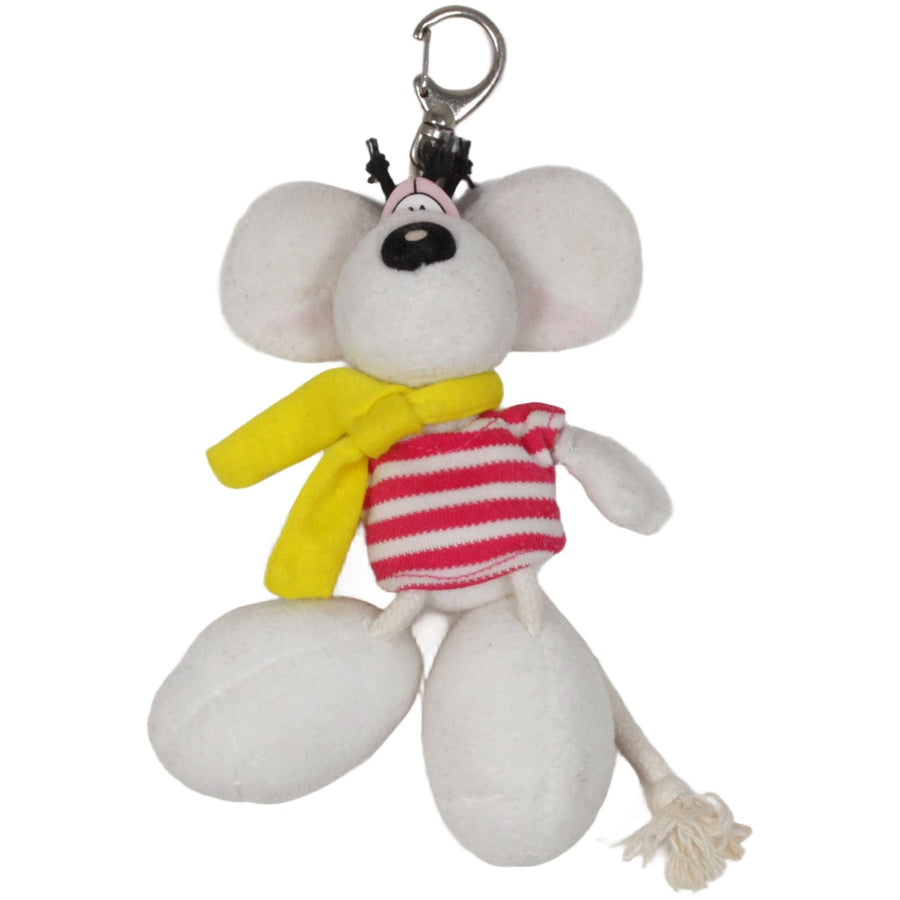 Diddl-Maus in gestreiften Shirt mit Schal