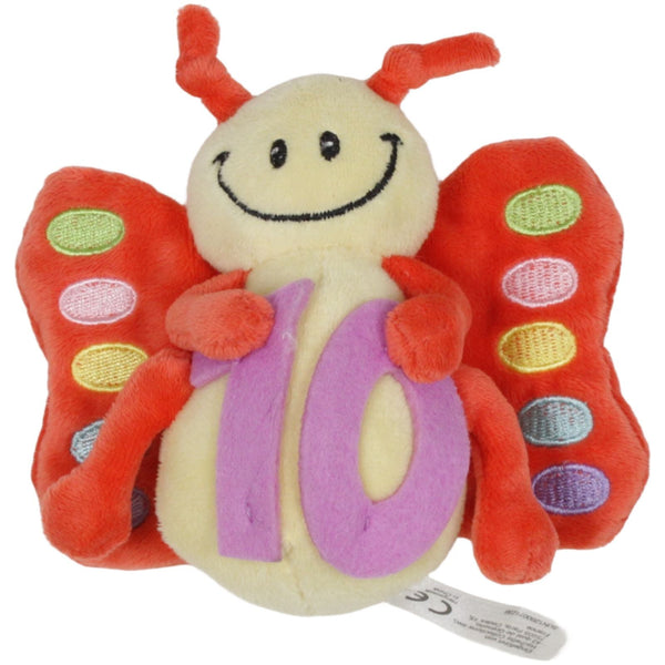 Süßer Schmetterling mit 10