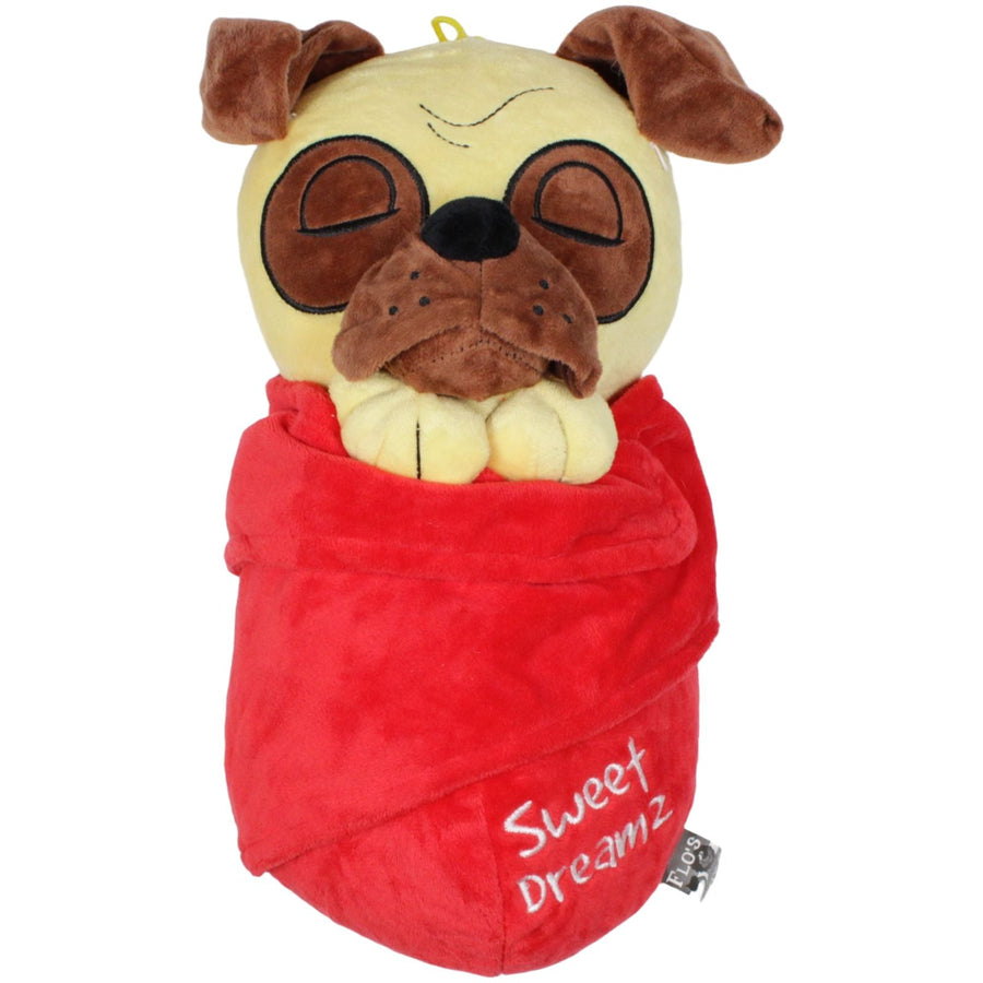 Flos Toys, schlafender Hund in Decke "Sweet Dreamz"