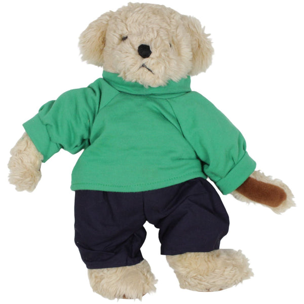 Teddybär Bruno Bär mit grünem Pullover und Hose