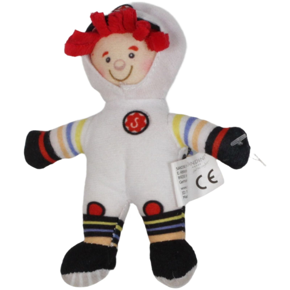 123000019480 Sandini Kind mit roten Haaren als Astronaut, klein Plüschfigur Kumpel Leo 12cm ebay - stofftiere Gebraucht