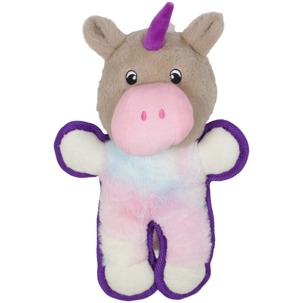 Buntes Einhorn mit braunem Kopf