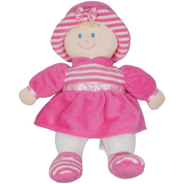 Puppe mit pinkem Kleid