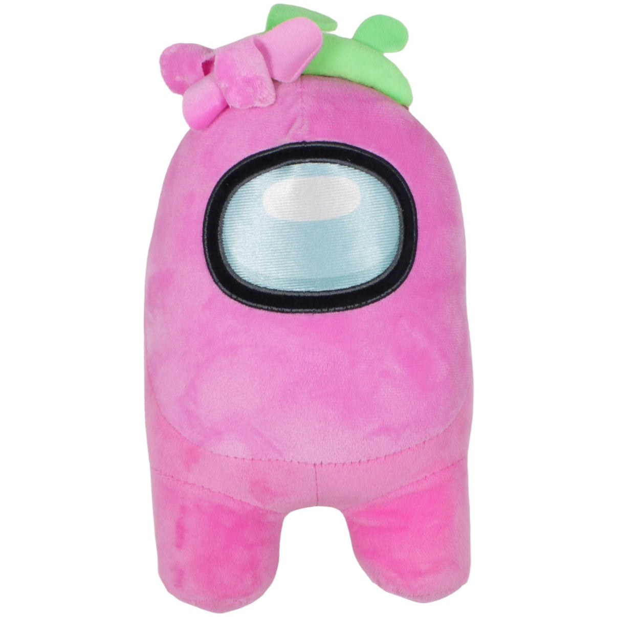 123000019585 YuMe Toys Crewmitglied mit Blume aus Among Us, rosa Plüschfigur Kumpel Leo 30cm Charakter ebay - stofftiere