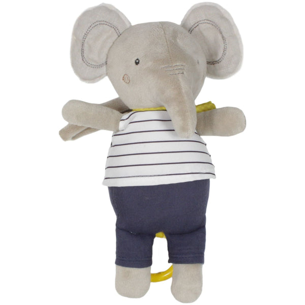 Süßer Elefant mit blauer Hose & gestreiftem Shirt