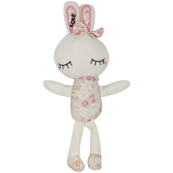 Schlafender Schlenker Hase mit Blumenmuster