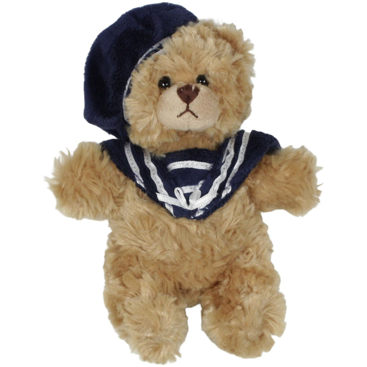 123000019671 Bukowski Design Teddybär mit Matrosen - Outfit, hellbraun Kuscheltier Kumpel Leo 20cm Beige Blau