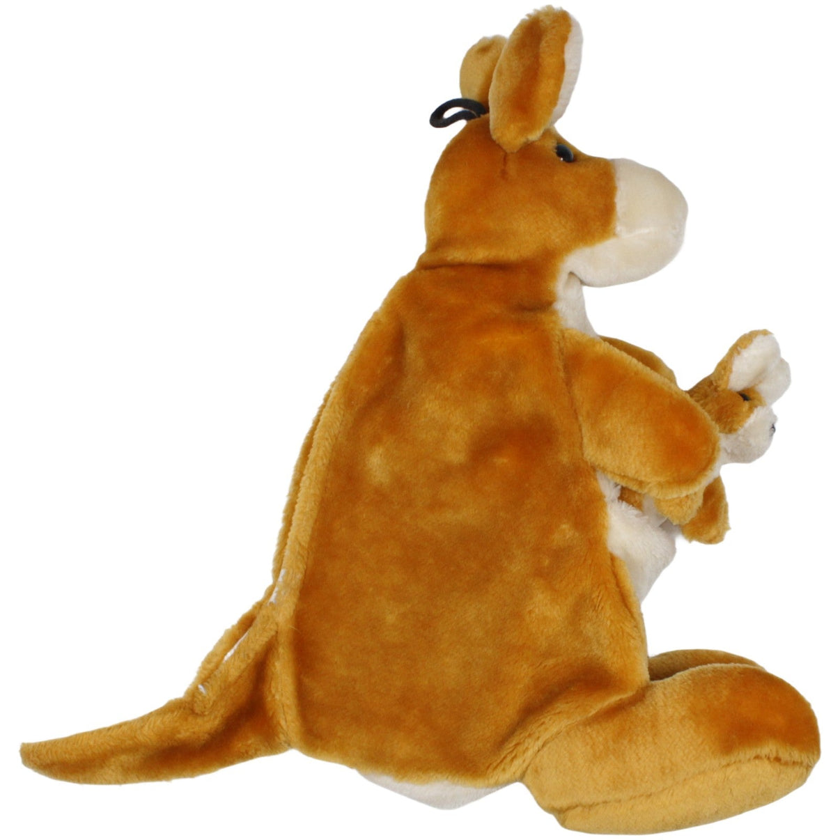 123000019830 Fashy XL Känguru - Mama mit Baby Wärmflasche mit Bezug Kumpel Leo 15cm 40cm Braun