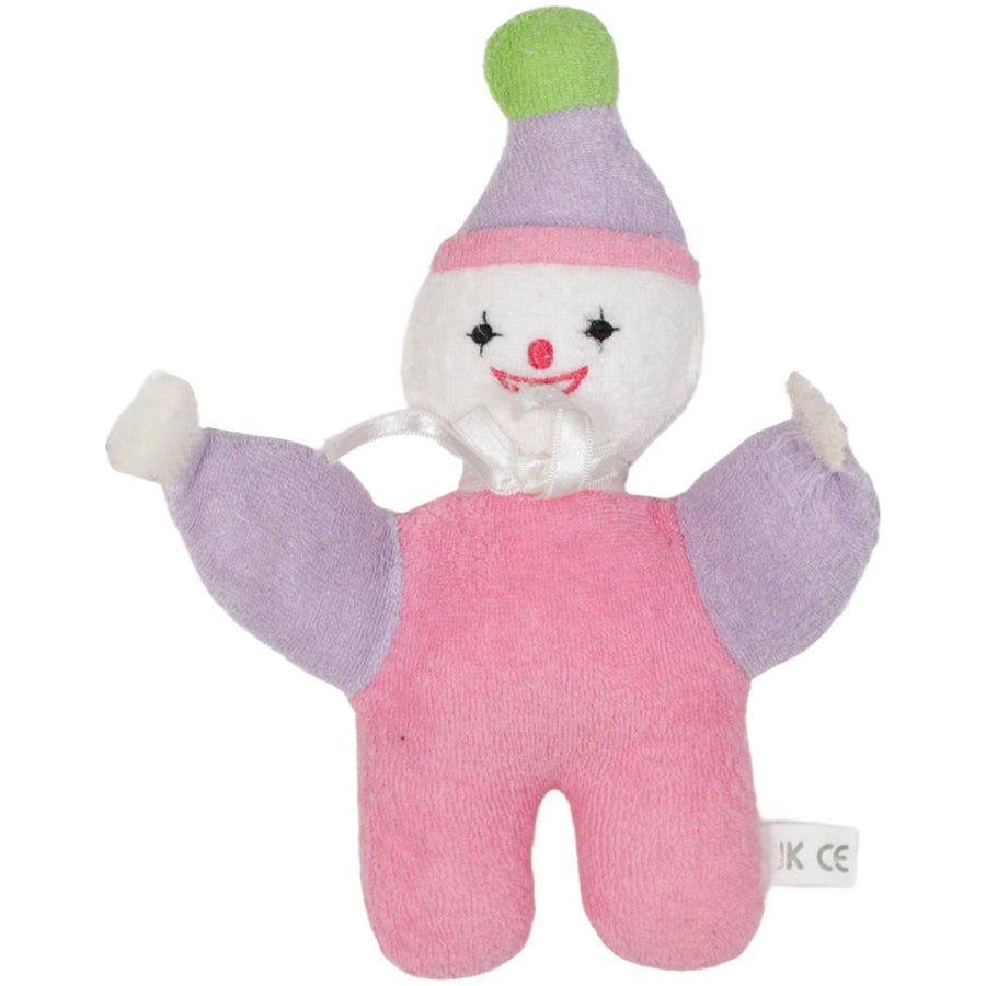 Frottee-Spielfigur, Clown rosa-blau