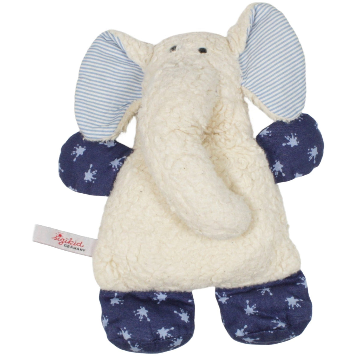 123000019833 Sigikid Weißer Elefant mit blauen Armen & Beinen Wärmekissen mit Bezug Kumpel Leo 25cm Blau ebay - stofftiere