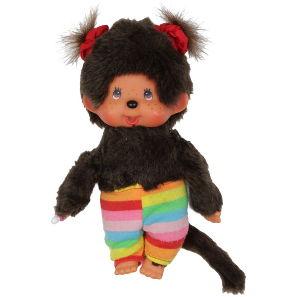 Süßes Äffchen mit Regenbogen-Hose