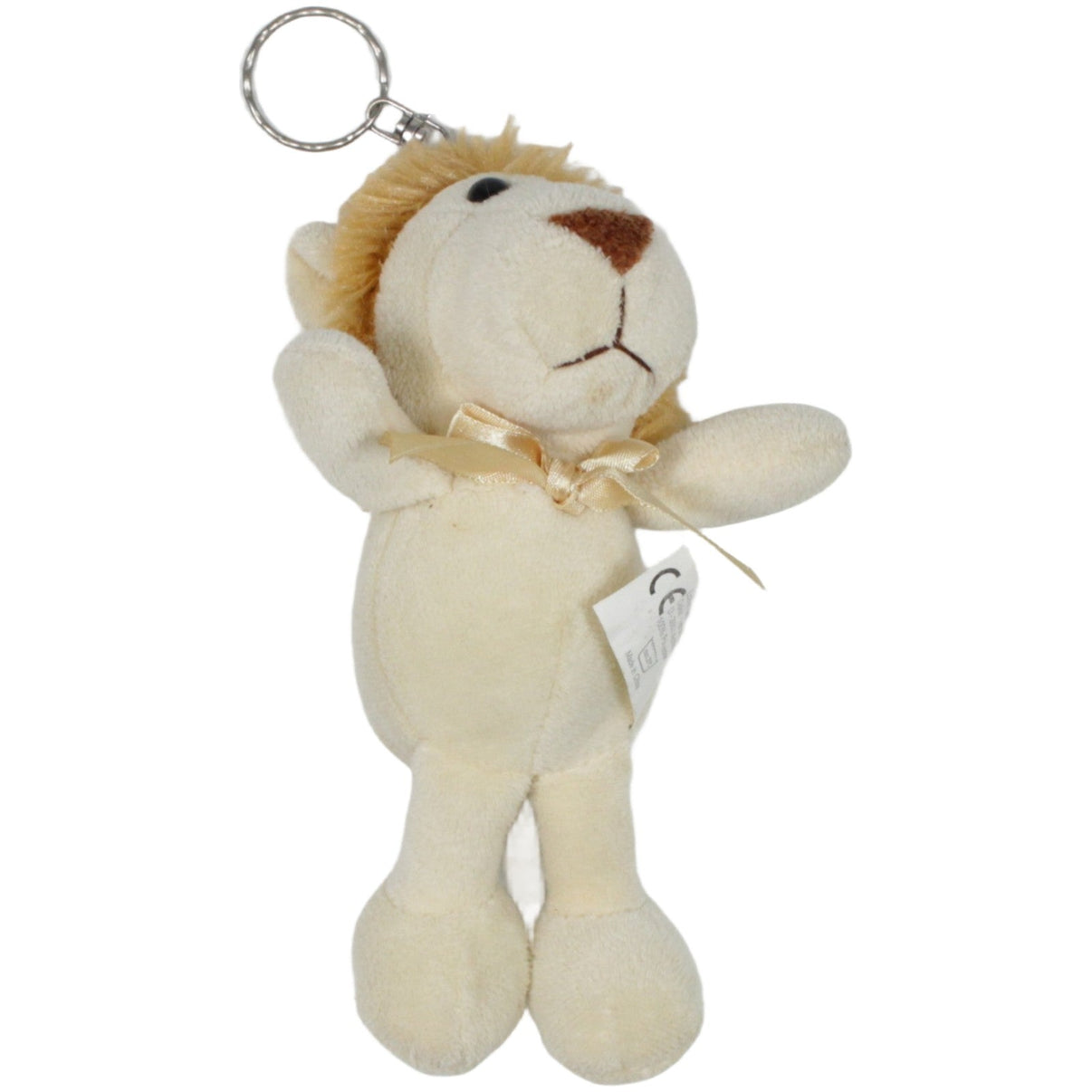 123000019881 Lothar Gern scotti, Löwe mit Schleife Schlüsselanhänger Kumpel Leo 16cm Beige Braun