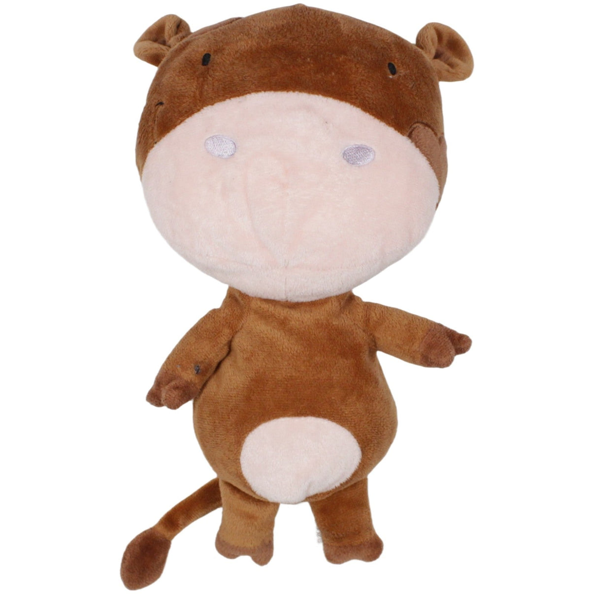 123000019892 My Super Pets Süße Kuh mit großem Kopf Kuscheltier Kumpel Leo 30cm Baby Club Beige