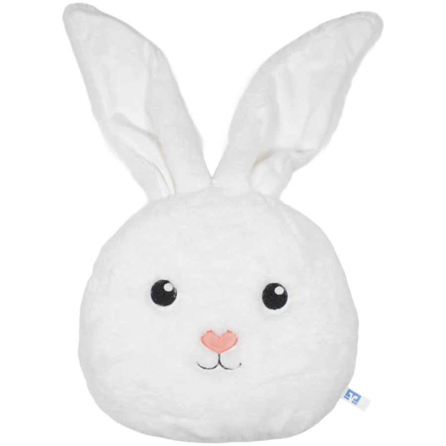 Süßer weißer Hase mit langen Ohren, superweich