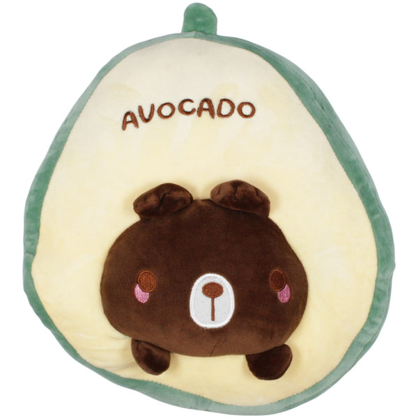 Squishy Avocado mit Bär-Kern, dunkelbraun