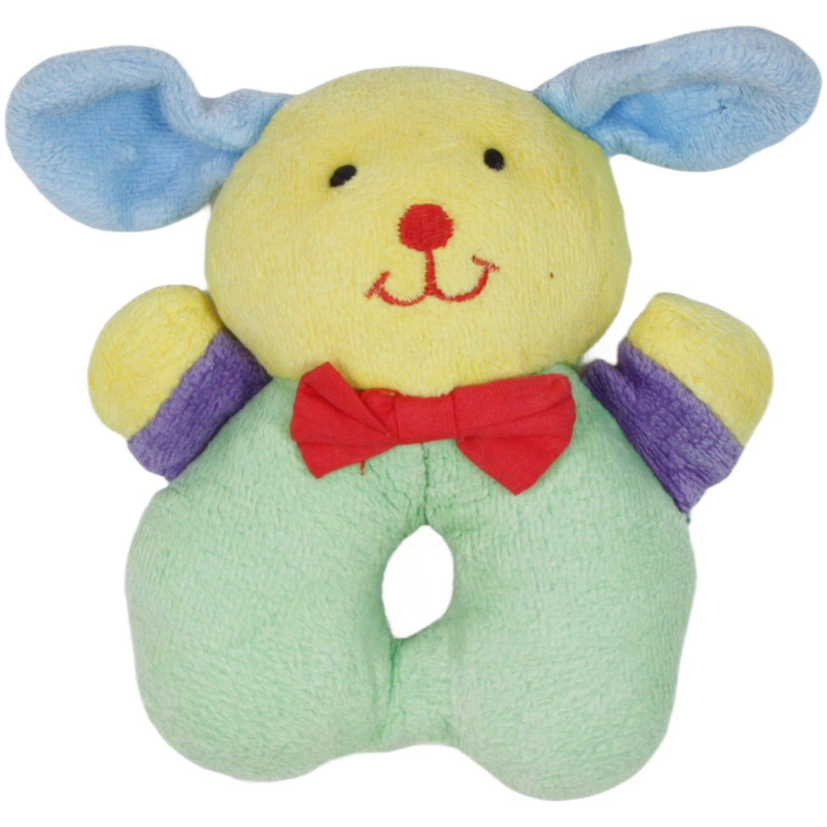 123000019903 Eden Bunter Hund mit Fliege Greifling mit Rassel Kumpel Leo 11cm _Vintage_ ebay - 20 - baby - sonstiges