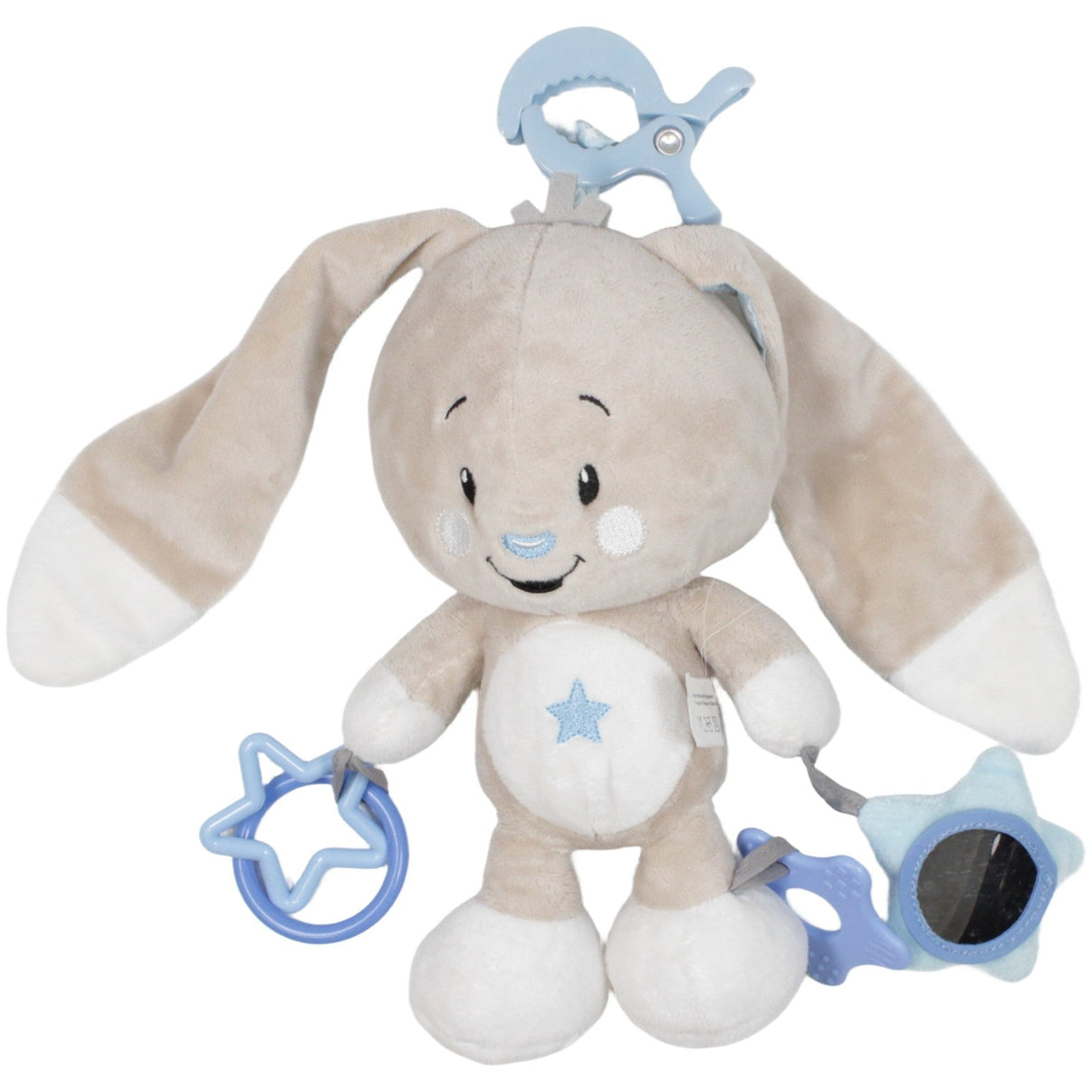 123000019956 Auchan Hase langen Ohren mit Sternenmuster, blau Activity - Kuscheltier Kumpel Leo 24cm Activity - Kuscheltier Blau